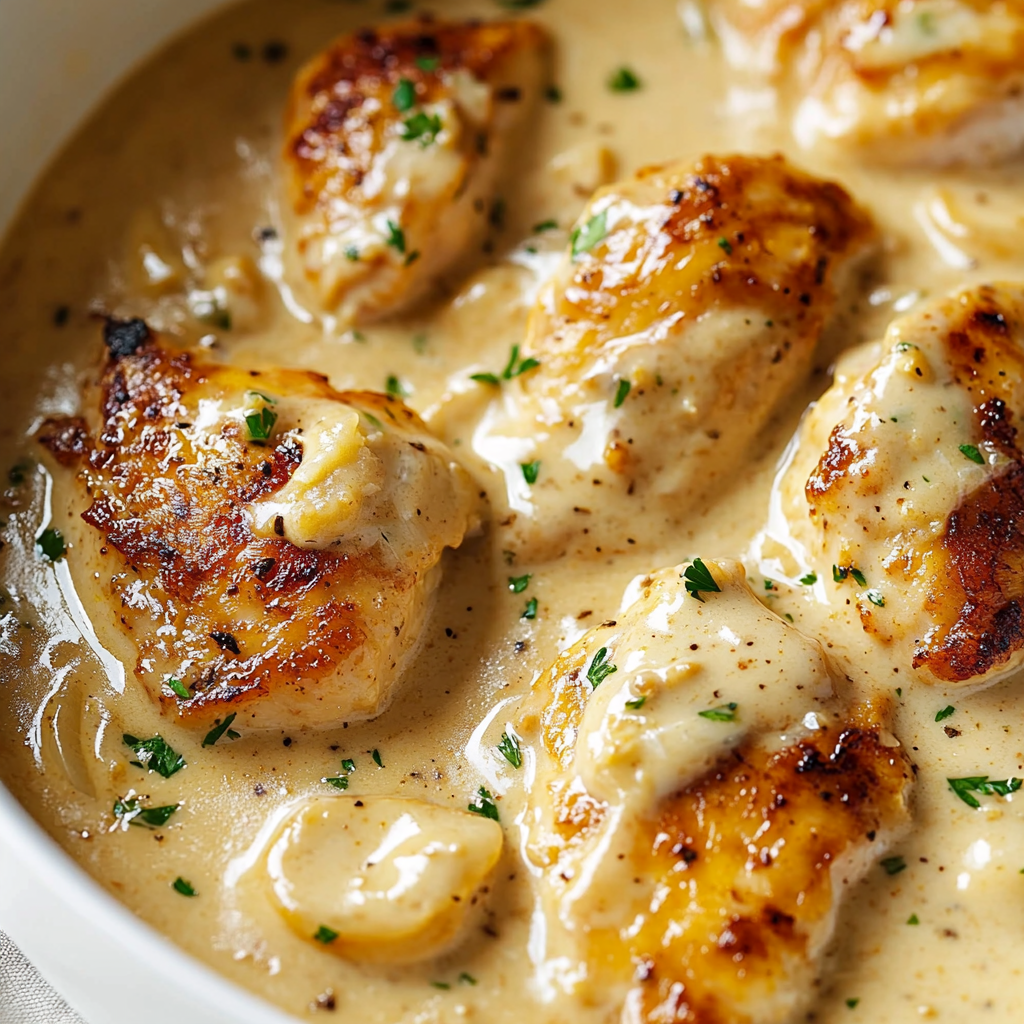 Creamy Garlic Chicken Dish