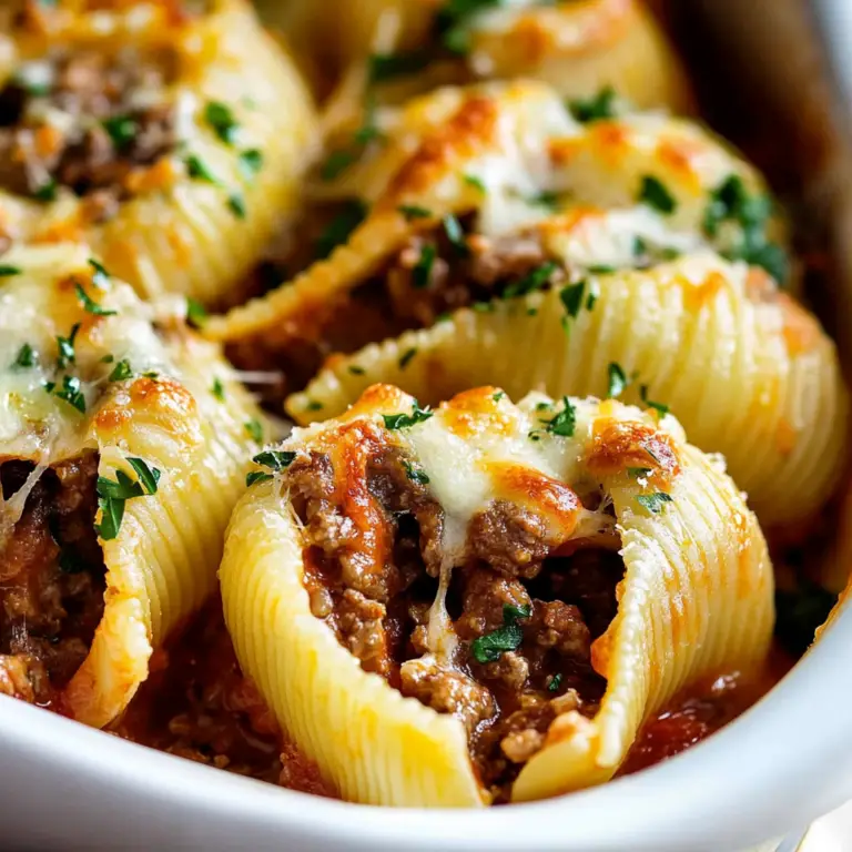 Hearty Beef-Stuffed Pasta Shells