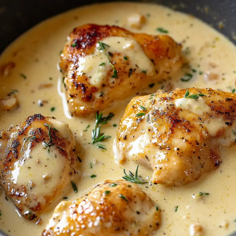 Creamy Garlic Chicken Dish