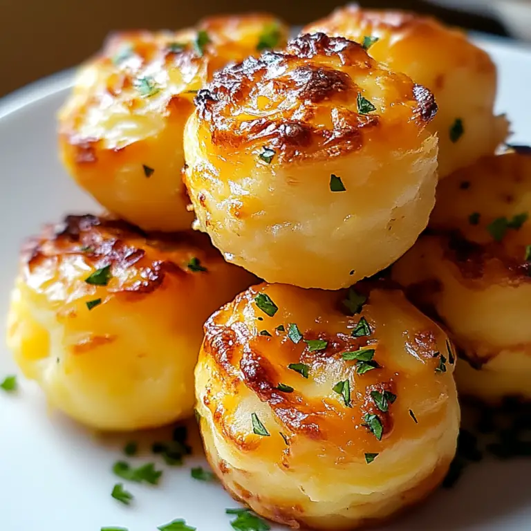Cheesy Mashed Potato Puffs