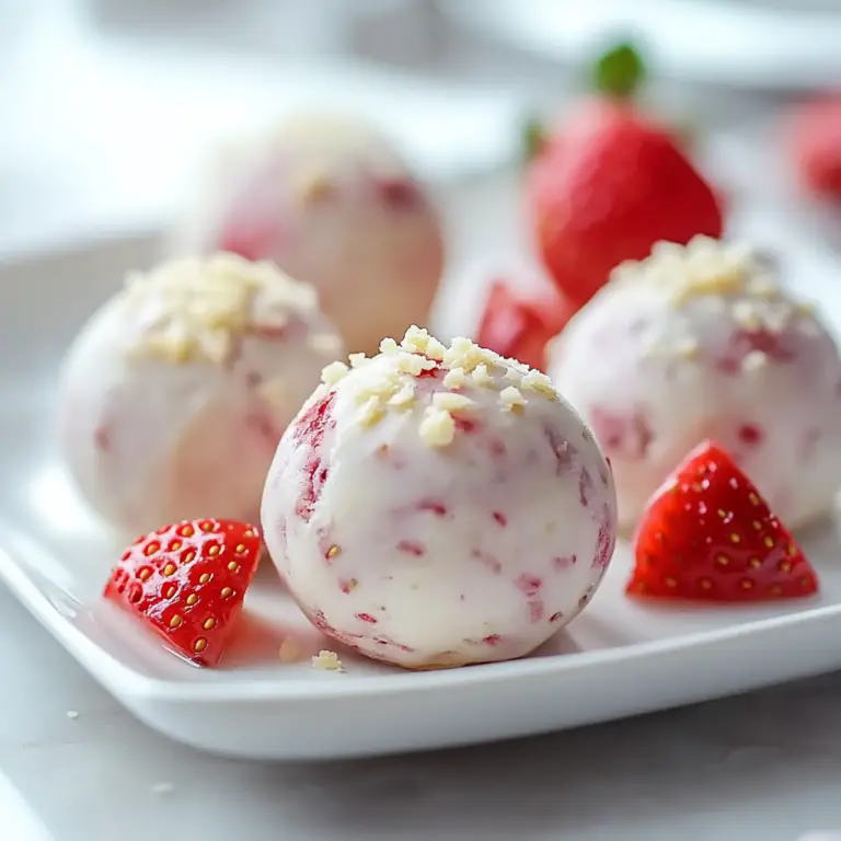 Strawberry Cheesecake Protein Balls