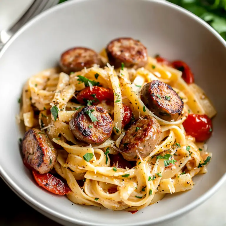 Cajun Sausage Pasta Dish