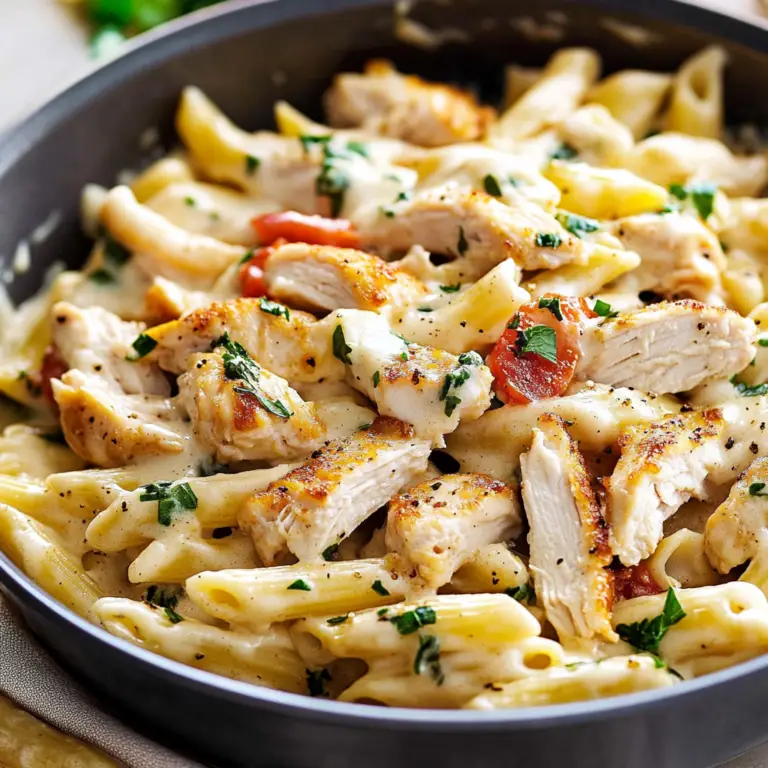 One Pot Chicken Alfredo Pasta