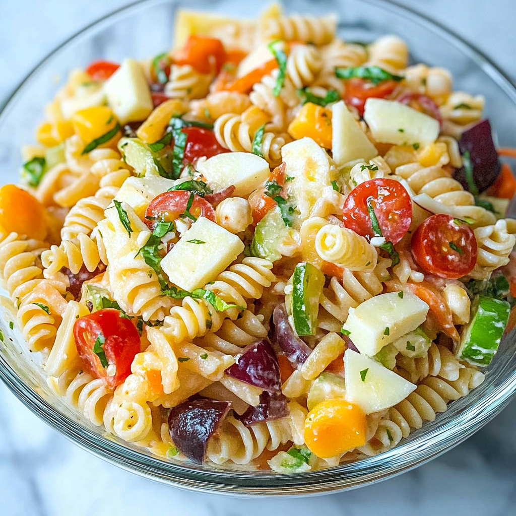 Recipe preparation for Summer pasta salad