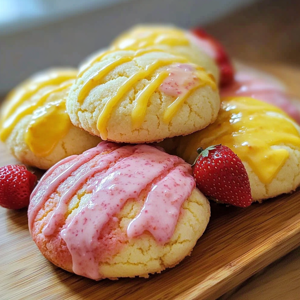 Recipe preparation for Mother's Day Lemon Strawberry Pound Cookies