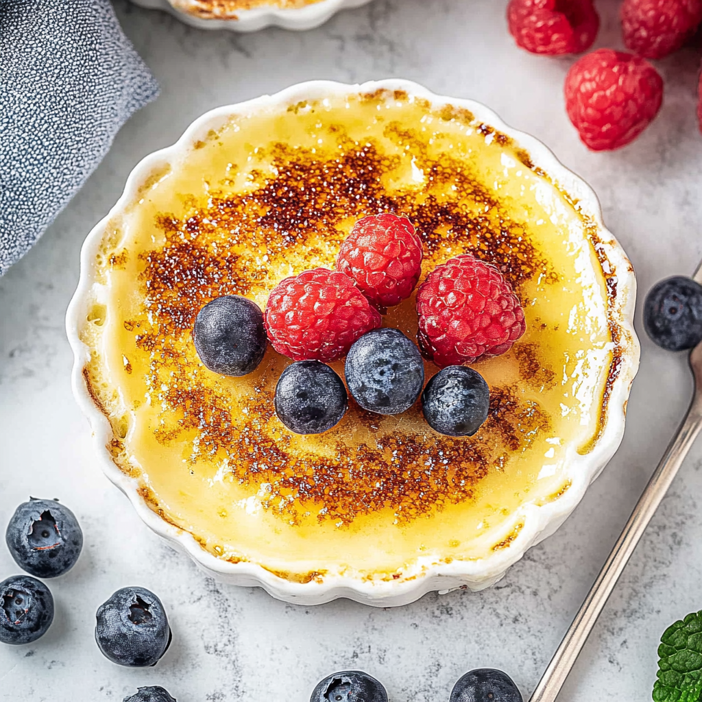 Recipe preparation for Easy Crème Brûlée