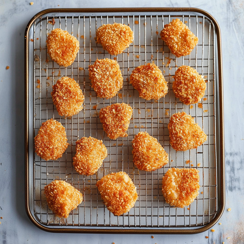 Recipe preparation for Best Baked Chicken Nuggets