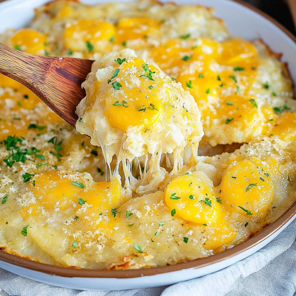 Recipe preparation for Potatoes Romanoff