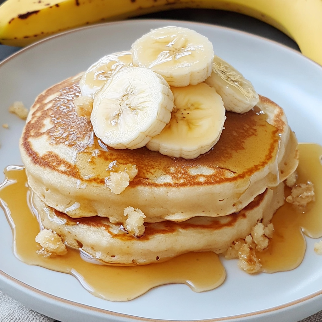 Recipe preparation for Brown Sugar Banana Pancakes