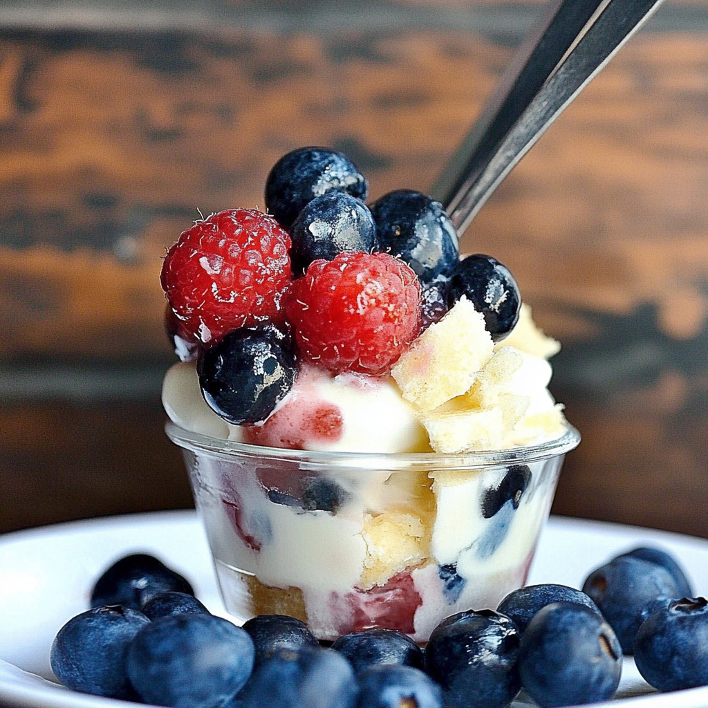 Recipe preparation for Mixed Berry Mini Trifles
