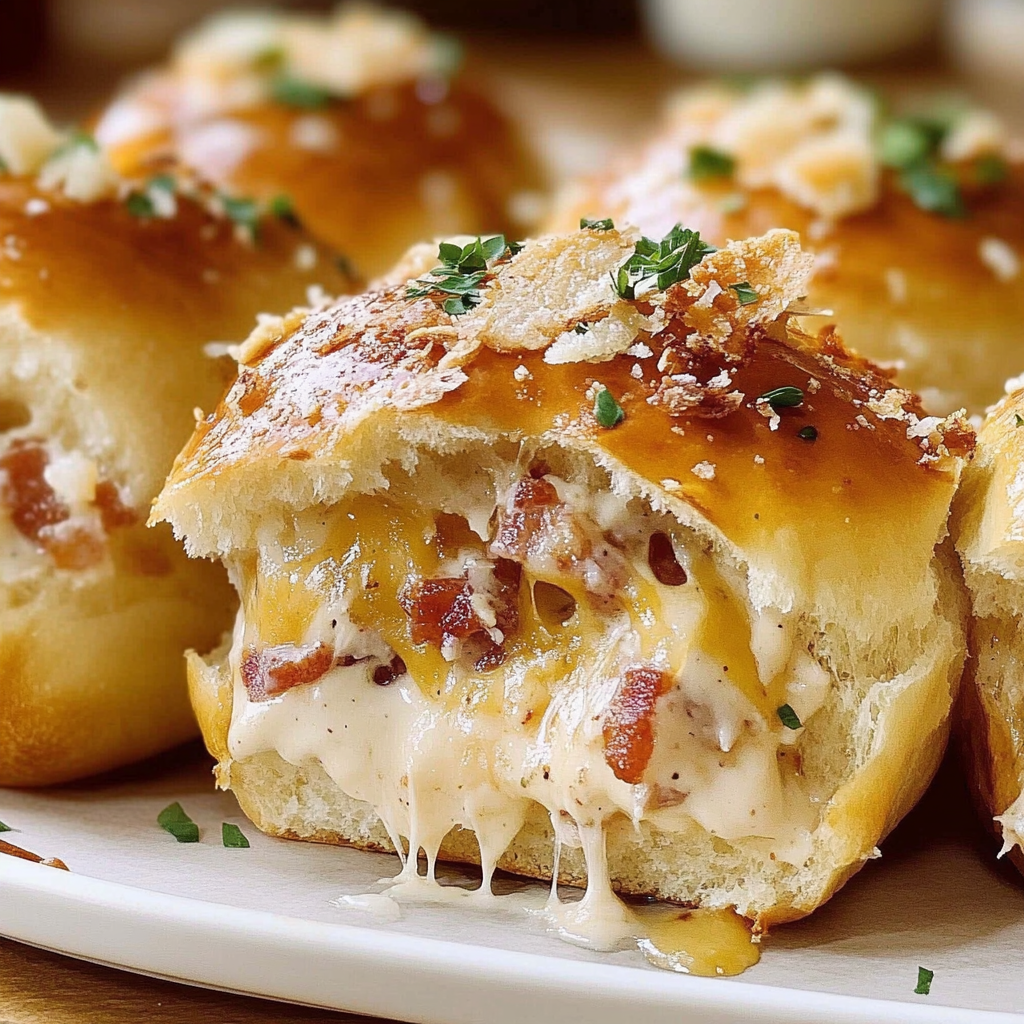 Recipe preparation for Chicken Bacon Ranch Pull Apart Rolls