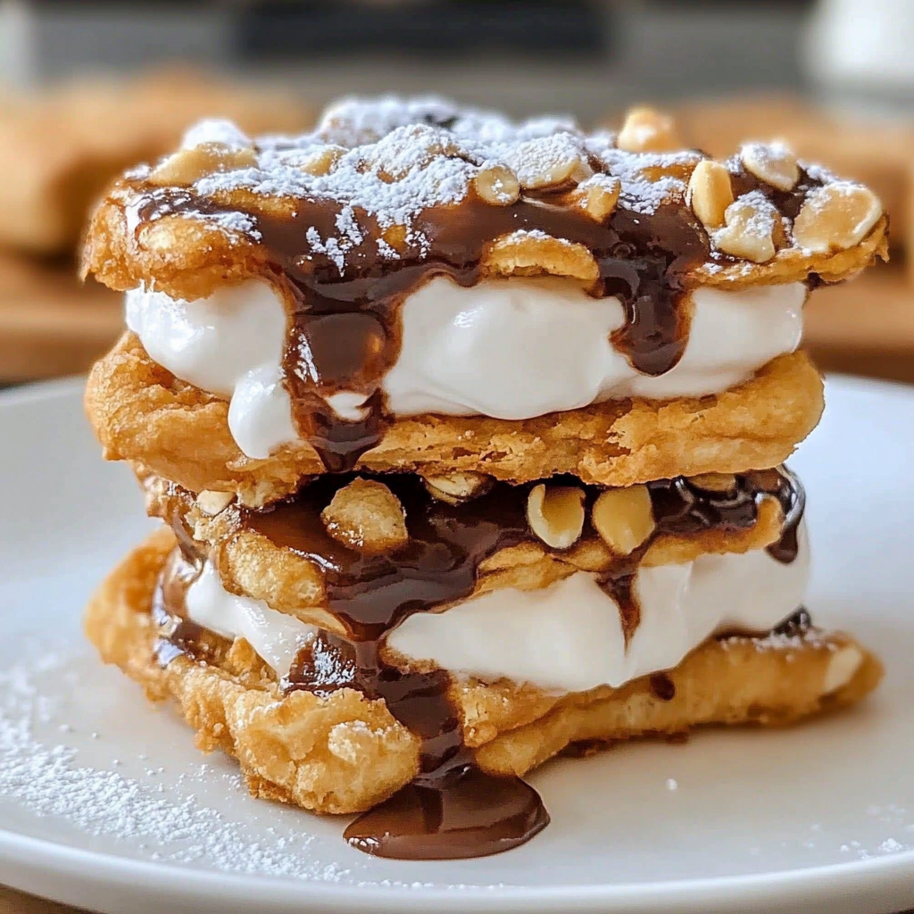 Recipe preparation for Deep Fried S'Mores