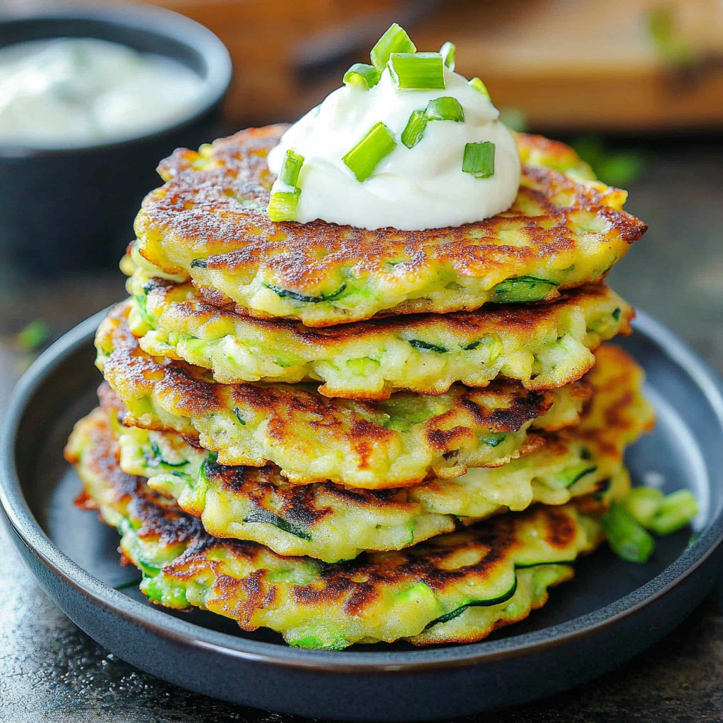Recipe preparation for Zucchini Fritters
