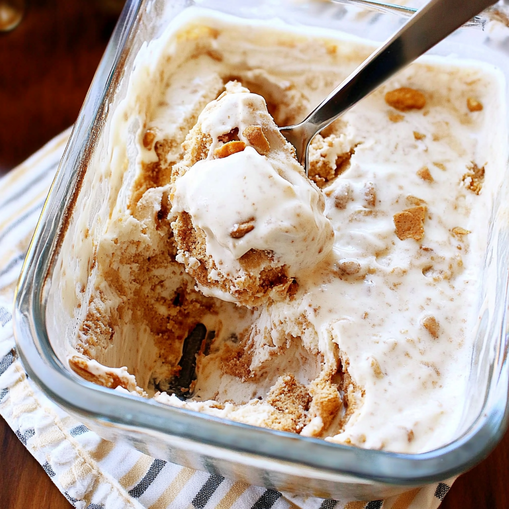 Recipe preparation for Peanut Butter Cookie Ice Cream