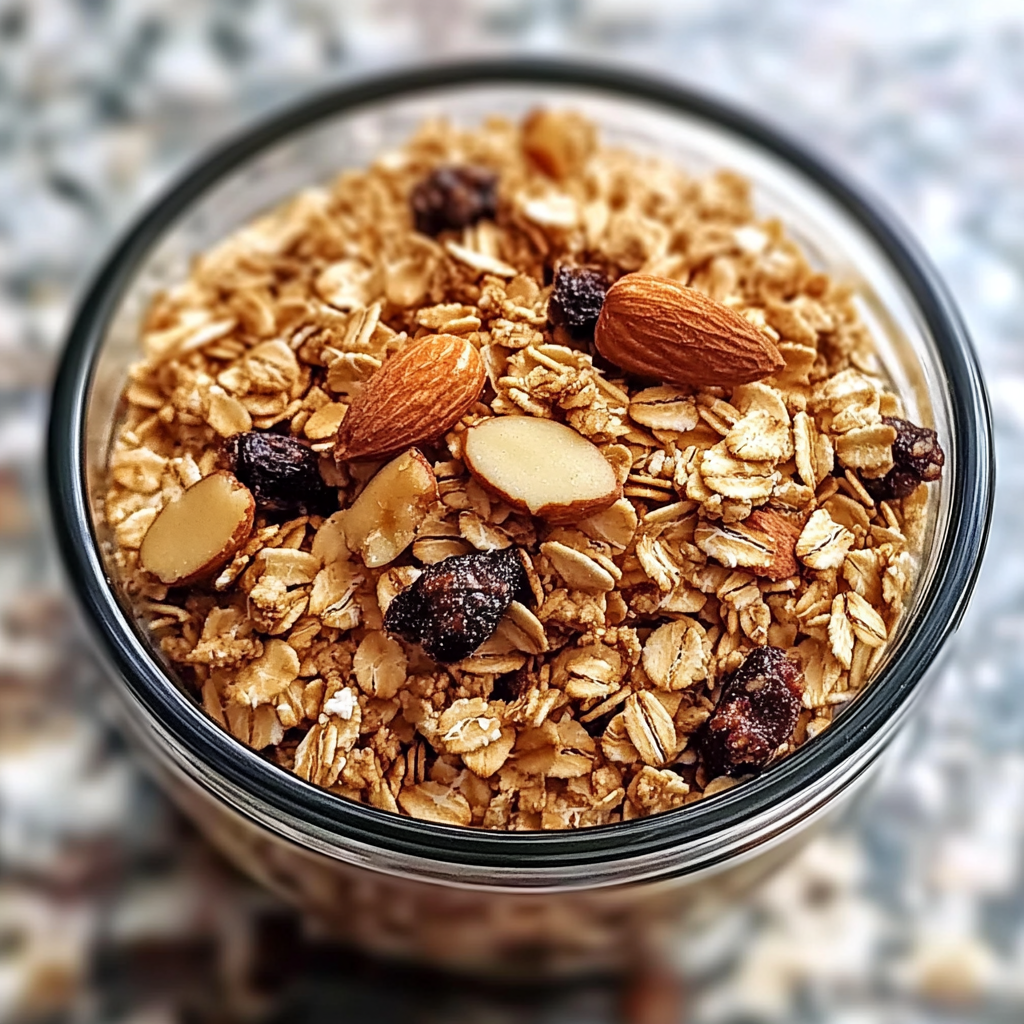 Recipe preparation for Homemade Granola Recipe