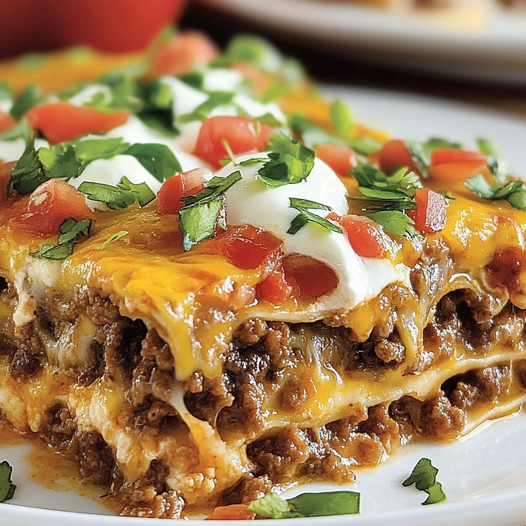 Recipe preparation for Mexican Lasagna