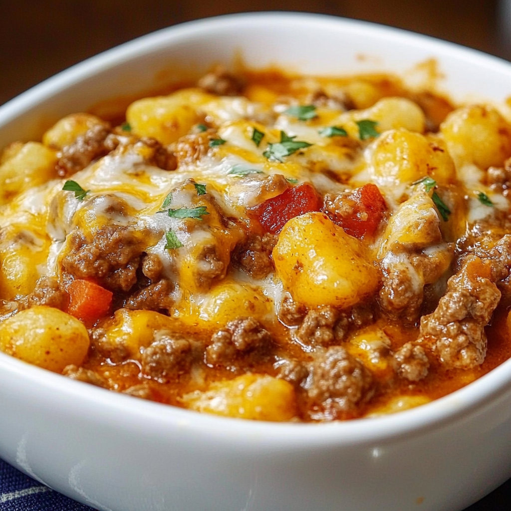 Recipe preparation for Cowboy Casserole