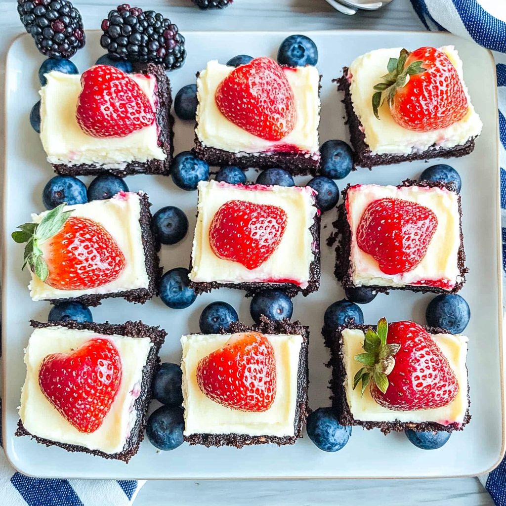 Recipe preparation for Strawberry and Blueberry Oreo Bars