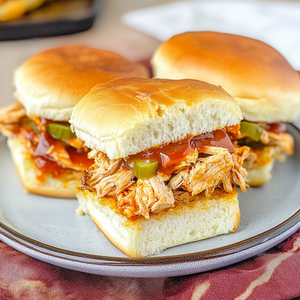 Recipe preparation for BBQ Chicken Sliders