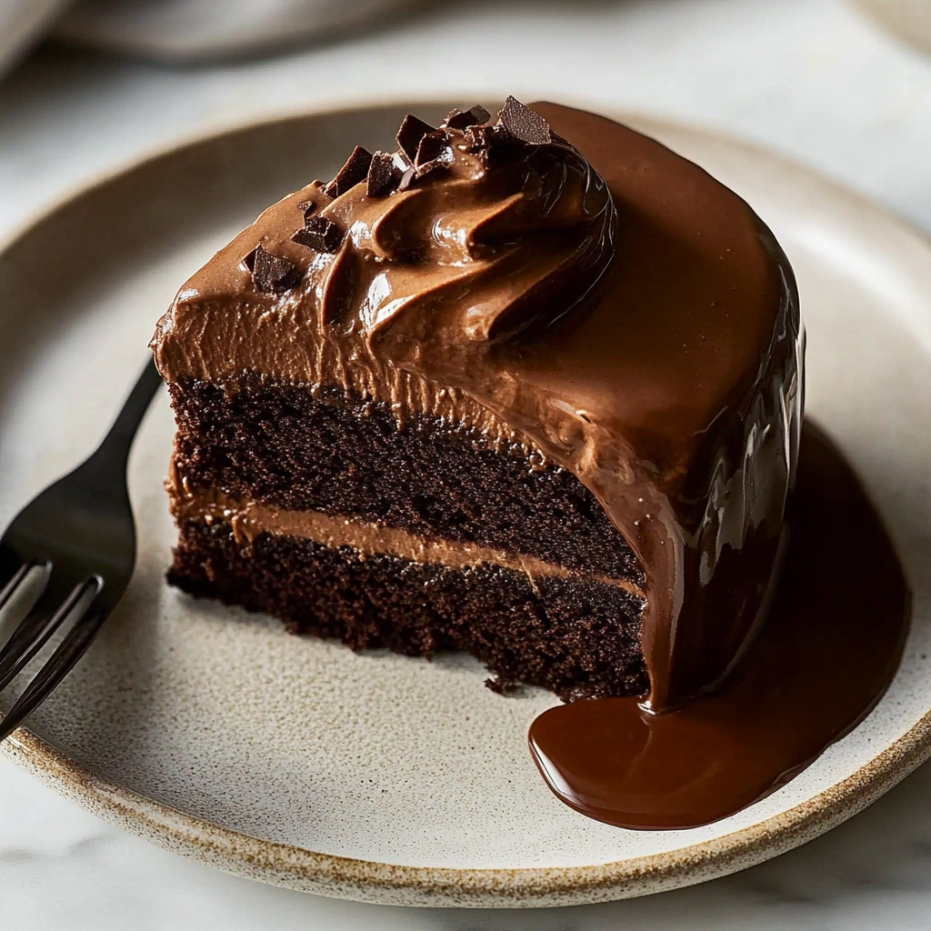 Recipe preparation for Vegan Chocolate Mousse Cake