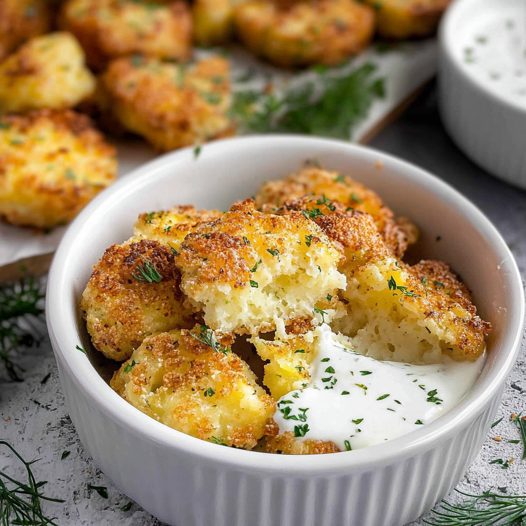 Recipe preparation for Parmesan Smashed Potatoes