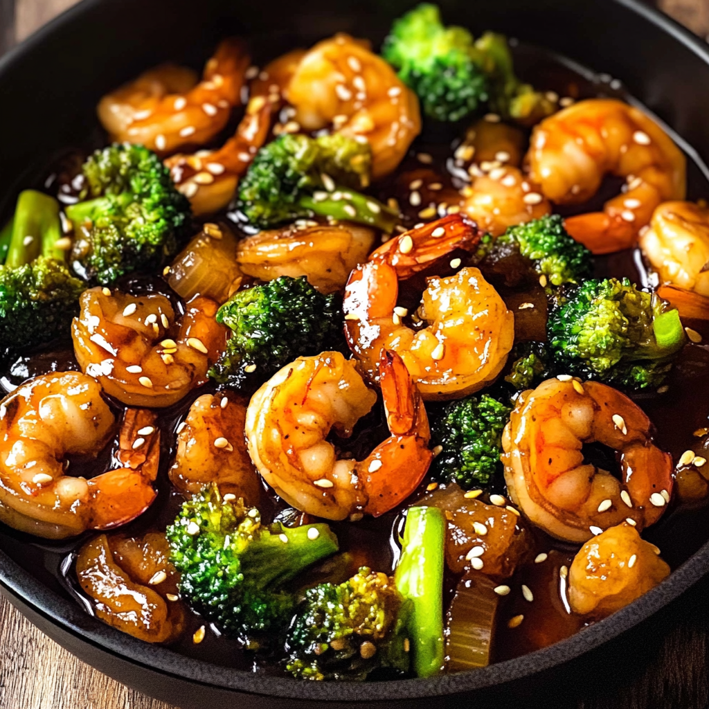 Recipe preparation for Teriyaki Shrimp Stir Fry