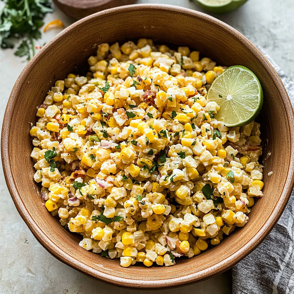 Recipe preparation for Mexican Street Corn Pasta Salad