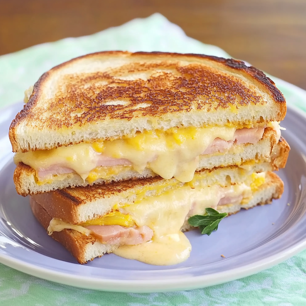 Recipe preparation for Croque Monsieur