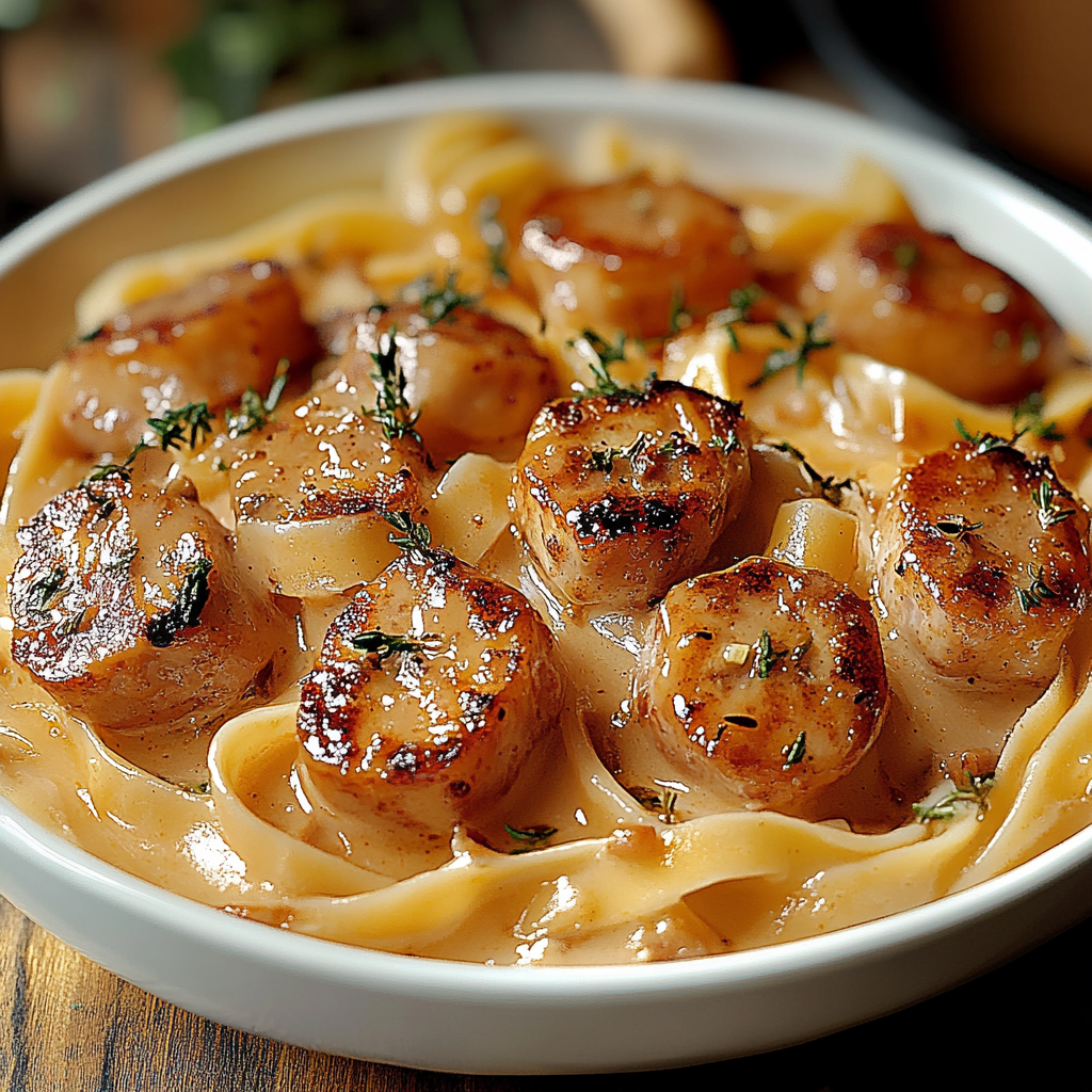 Recipe preparation for Creamy Cajun Pasta Delight