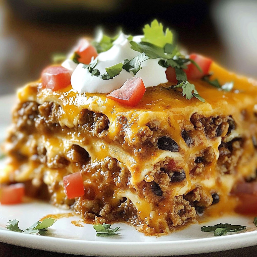 Recipe preparation for Mexican Layered Casserole