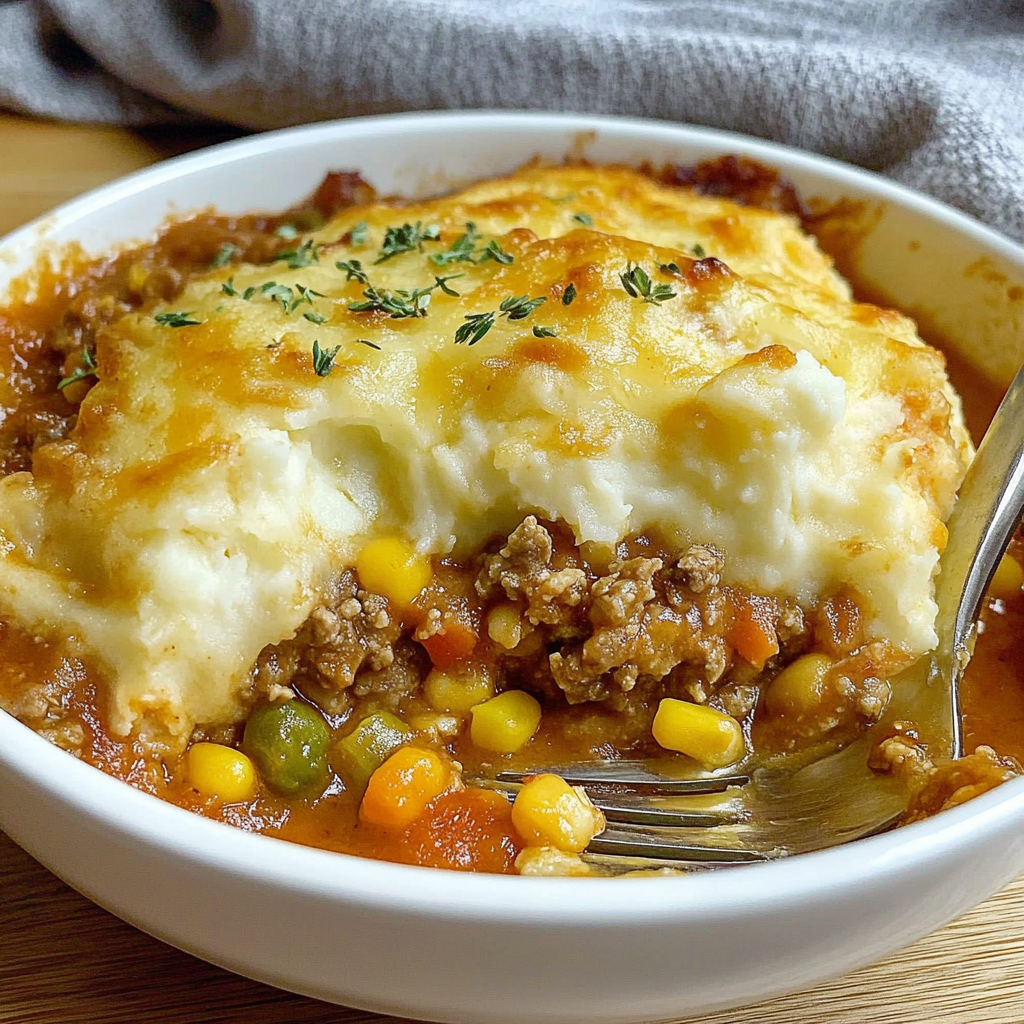 Recipe preparation for Quick & Easy Shepherd's Pie