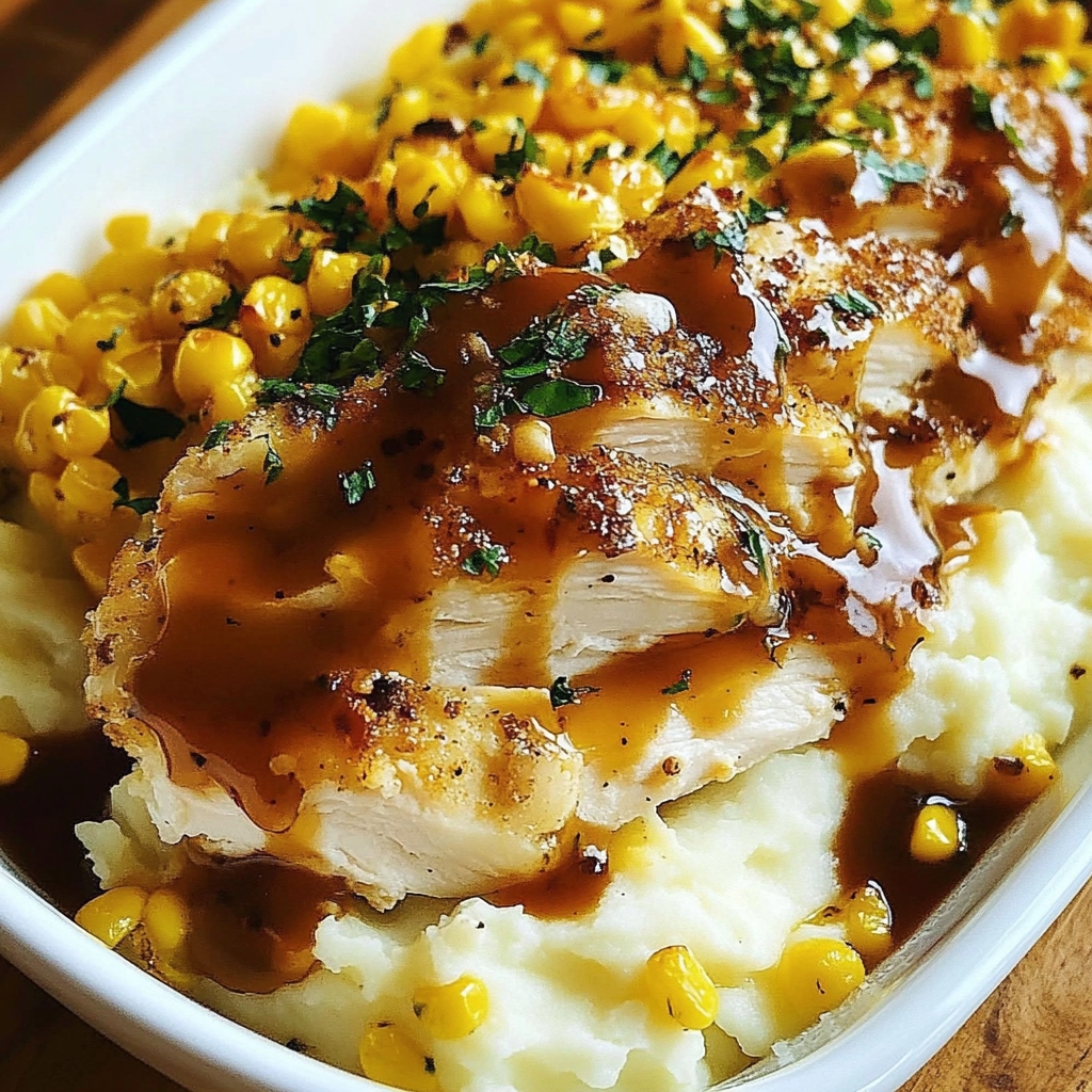 Recipe preparation for Mashed Potato Casserole with Chicken