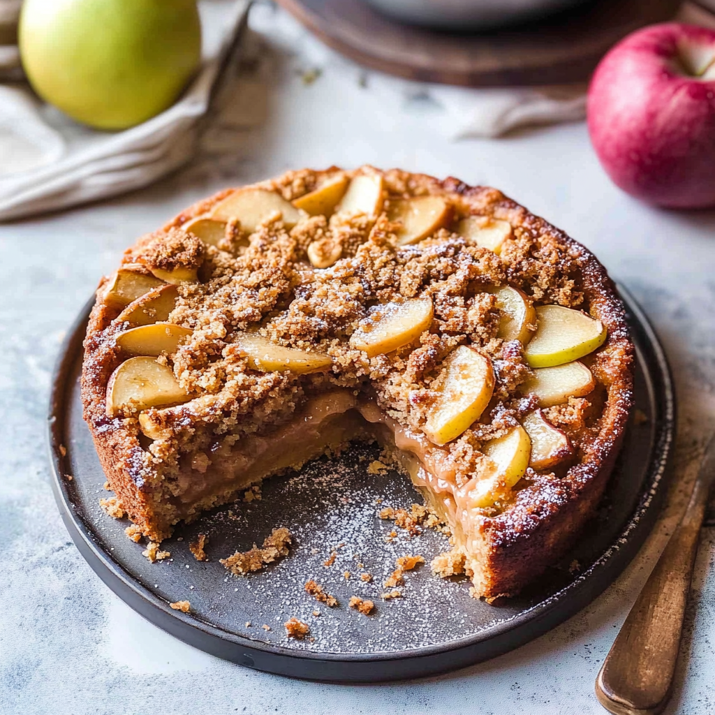 Recipe preparation for Vegan Apple Cake