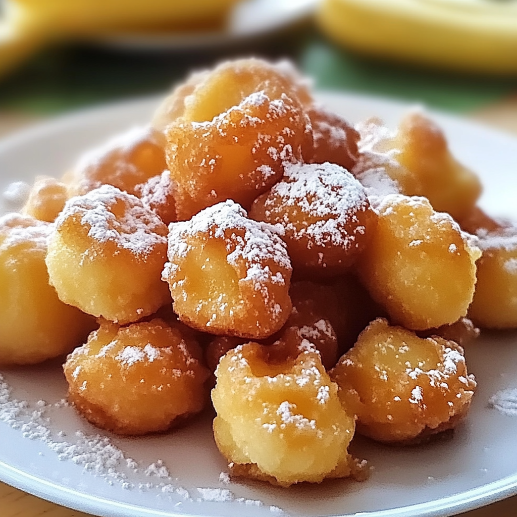 Recipe preparation for Funnel Cake Bites