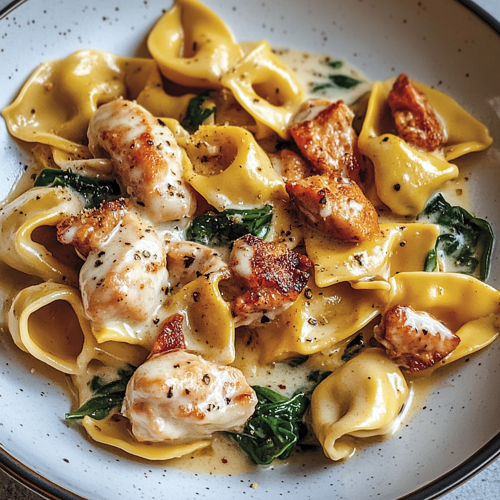 Recipe preparation for Marry Me Chicken Tortellini