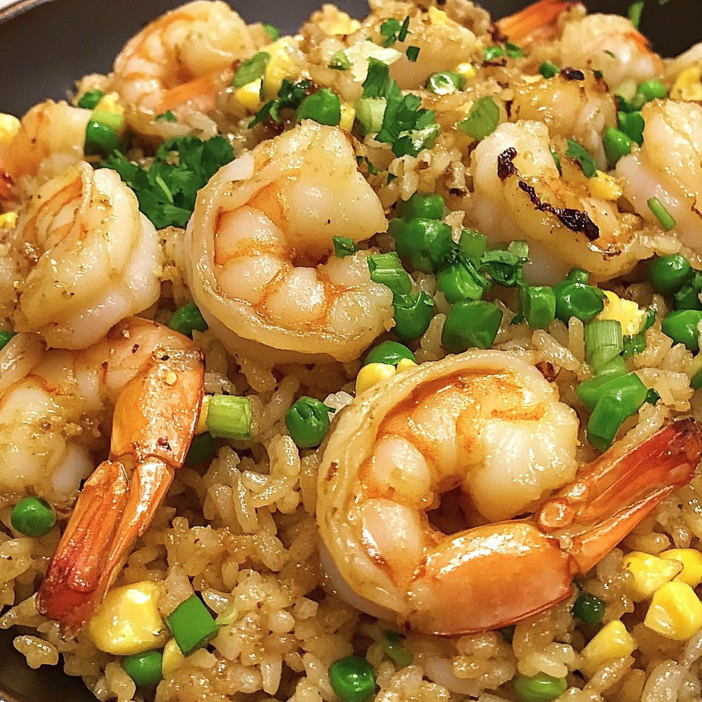 Recipe preparation for Shrimp Fried Rice