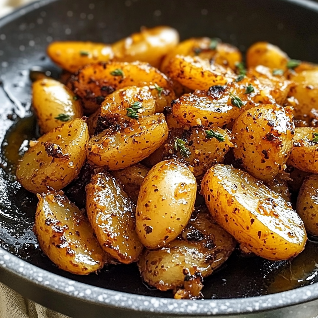 Recipe preparation for Honey Mustard Potatoes
