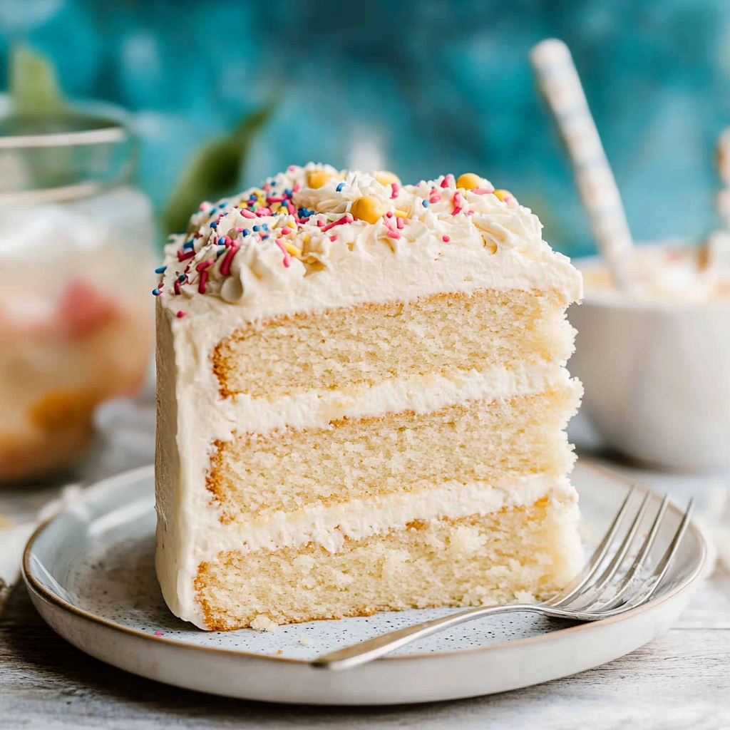 Recipe preparation for 3-Layer Fluffy White Cake