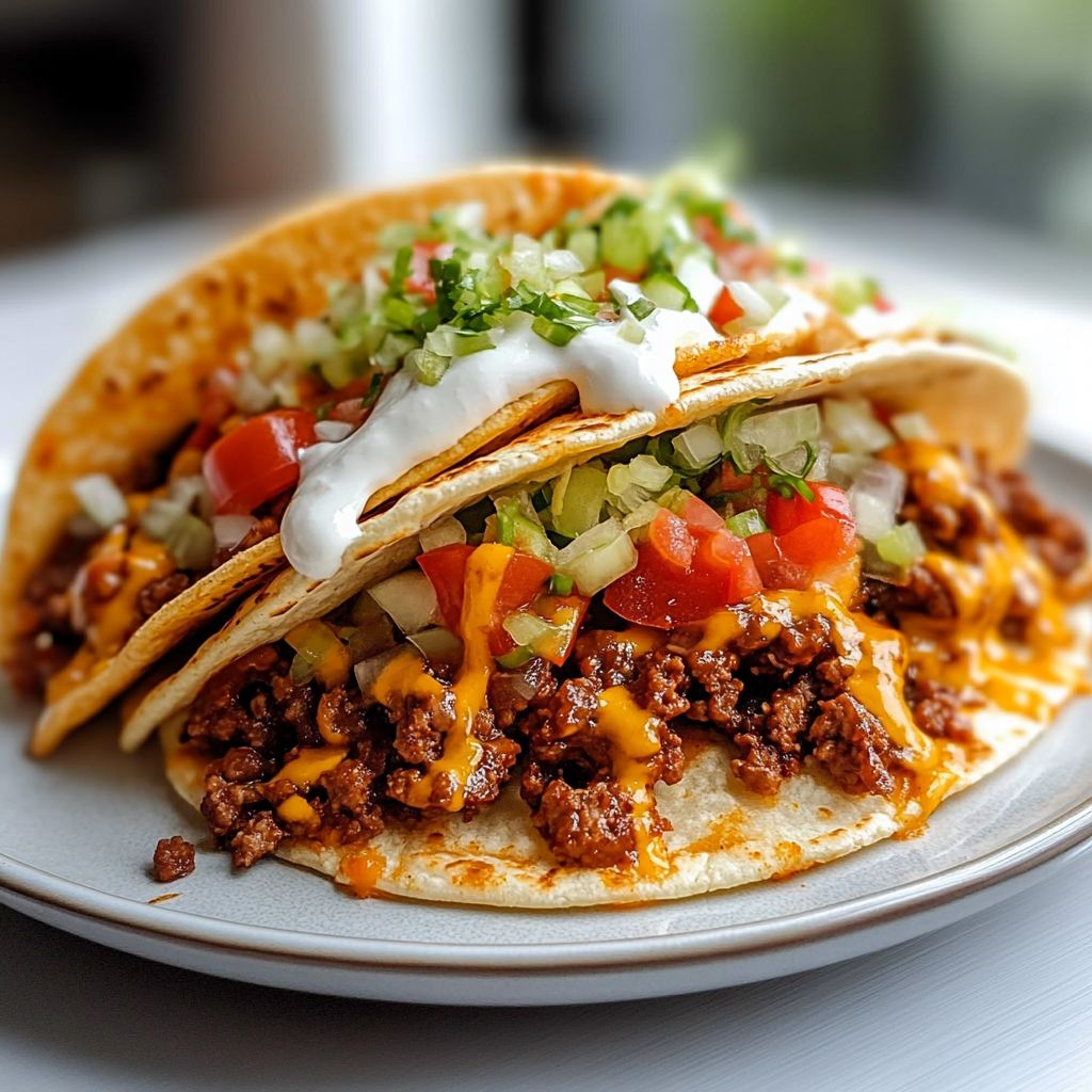 Recipe preparation for 25-Minute Homemade Taco Bell Feast