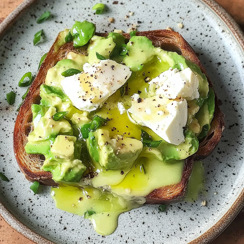 Recipe preparation for Avocado and Feta Toast