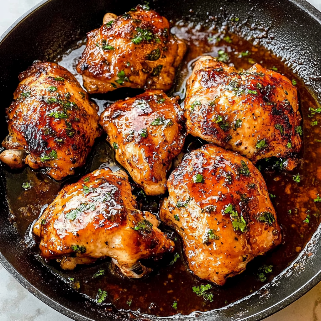 Recipe preparation for Apple Cider Glazed Chicken Recipe