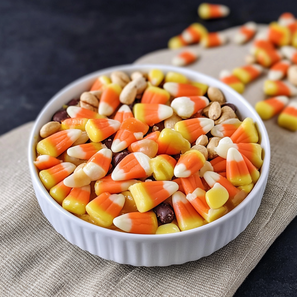 Recipe preparation for Candy Corn and Peanuts