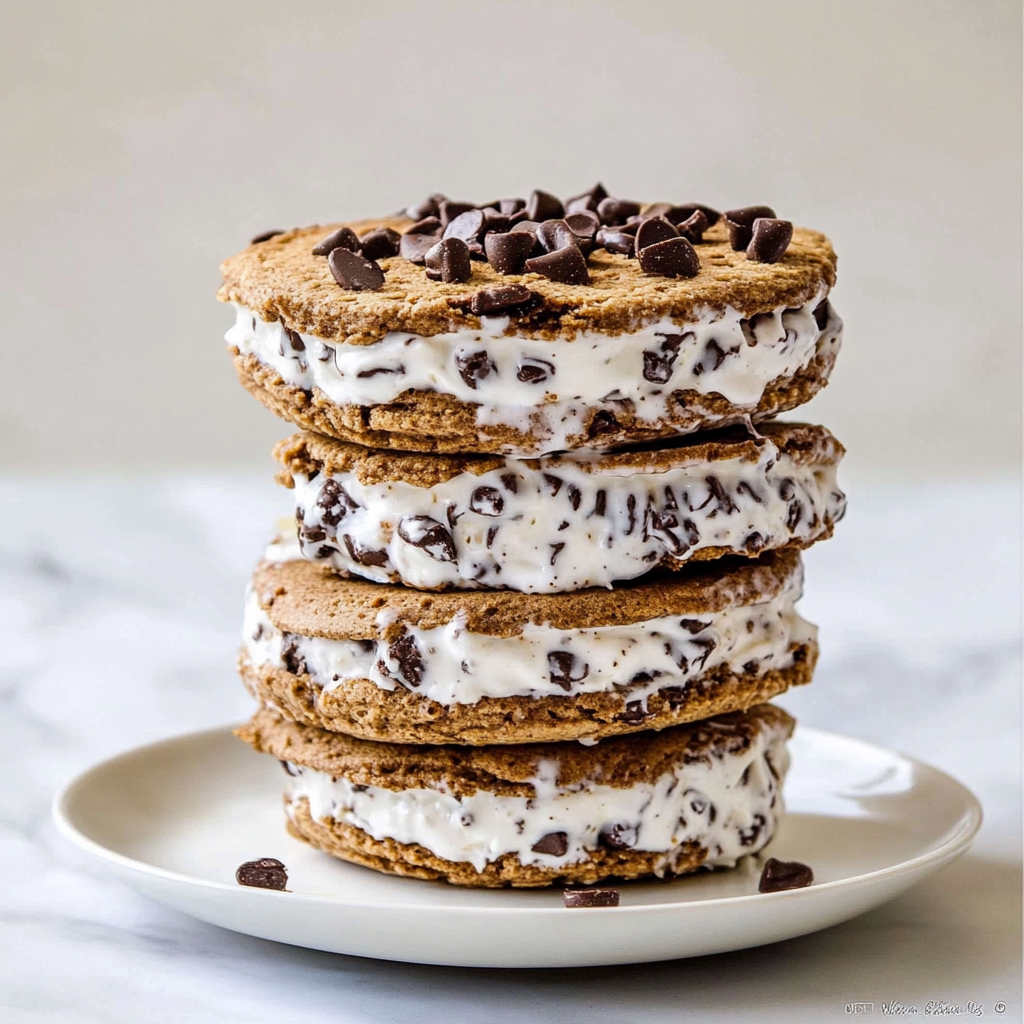 Recipe preparation for Cookie Ice Cream Sandwiches