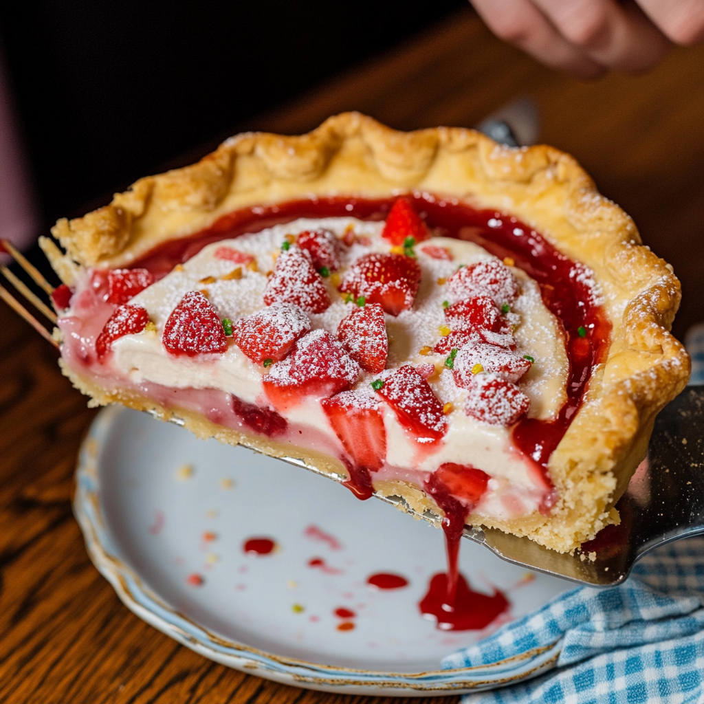 Recipe preparation for Strawberry Pop-Tart Pie