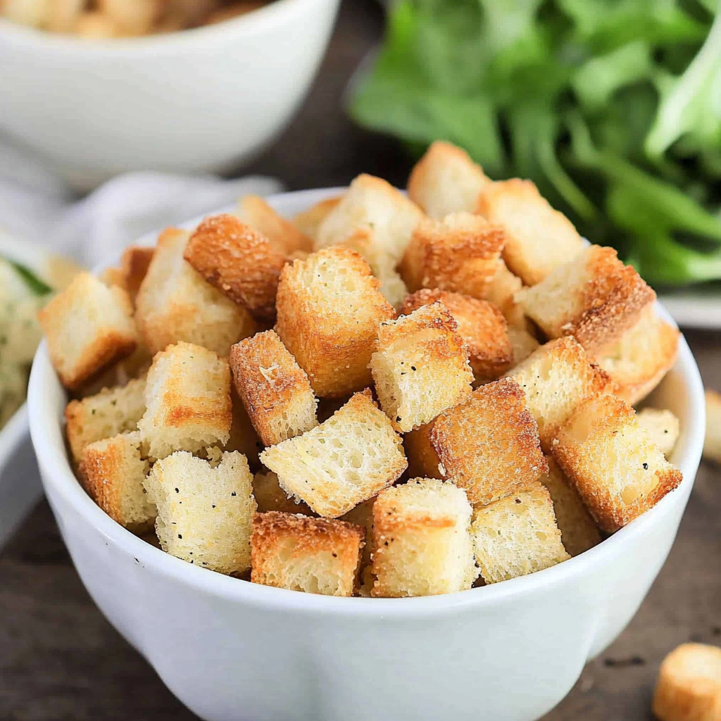 Recipe preparation for Homemade Croutons
