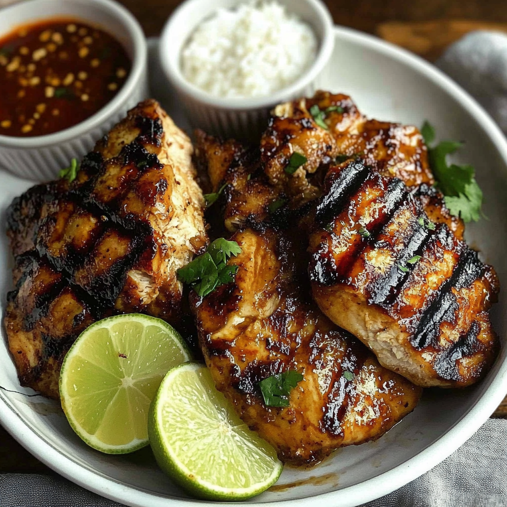 Recipe preparation for Sweet Chili Chicken Grilled
