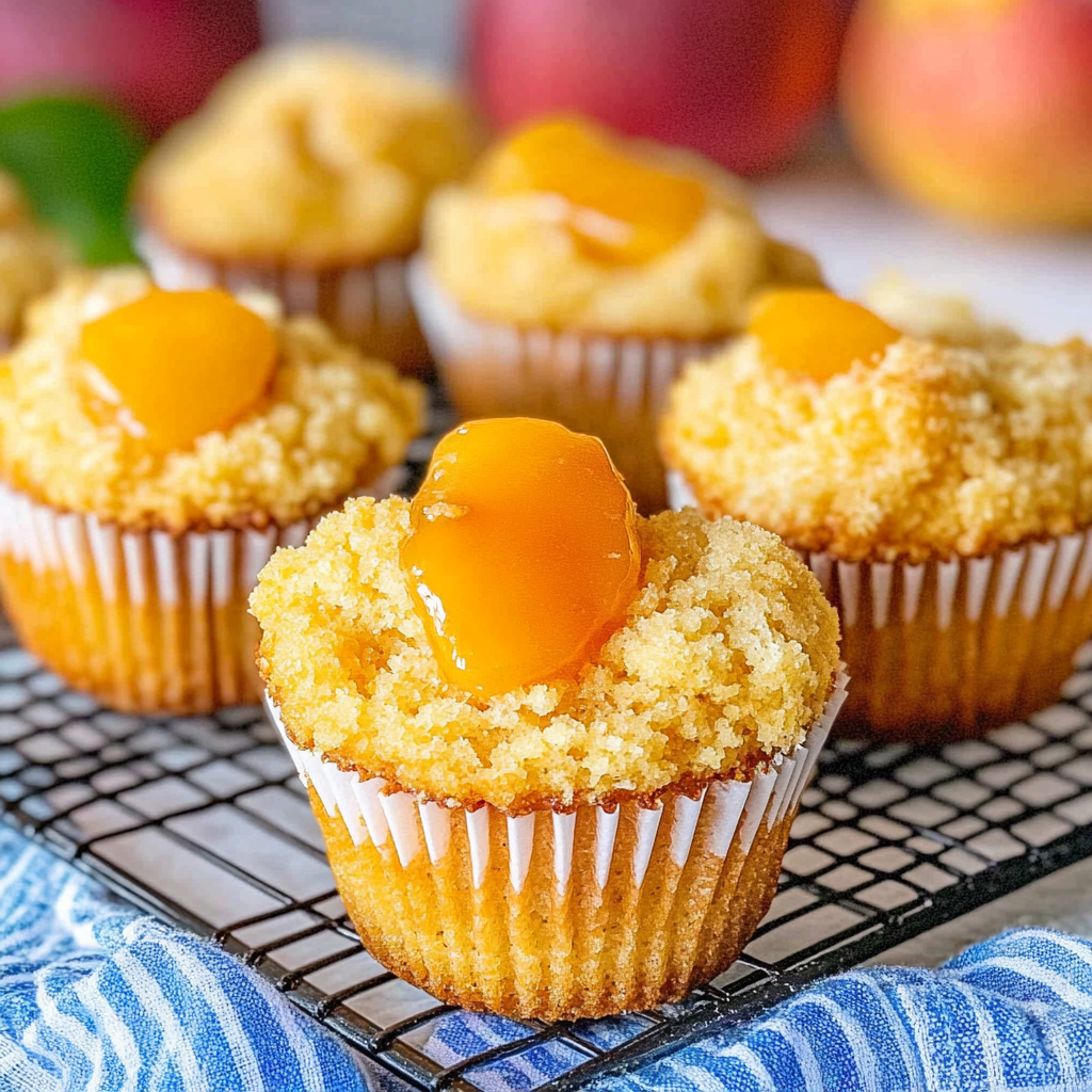 Recipe preparation for Peach Muffins