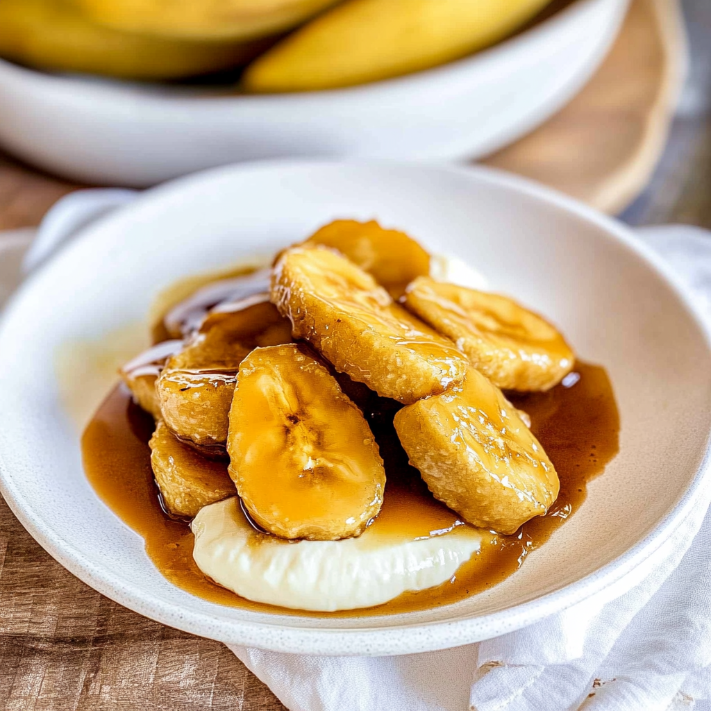 Recipe preparation for Bananas Foster Recipe