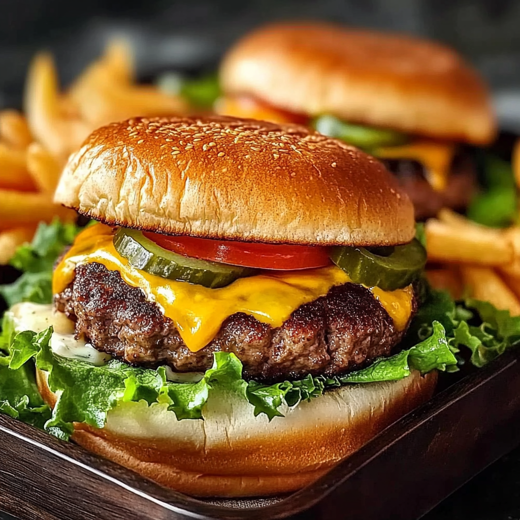 Recipe preparation for Southwest Burger Green Chiles