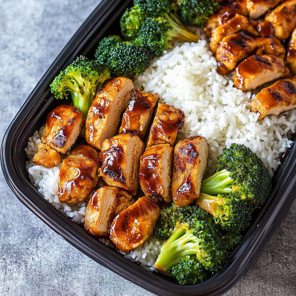 Recipe preparation for Chicken, Rice and Broccoli